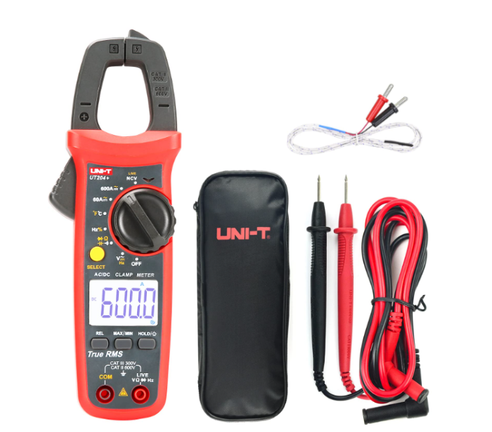 Pinza Voltiamperimétrica AC/DC TRUE RMS UT204+