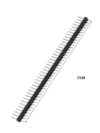 regleta header 1x40 macho macho