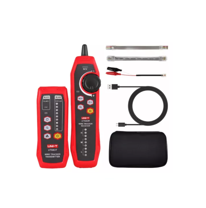 Kit Rastreador De Cables En Linea Rj45-RJ11 Uni-Trend UT683KIT