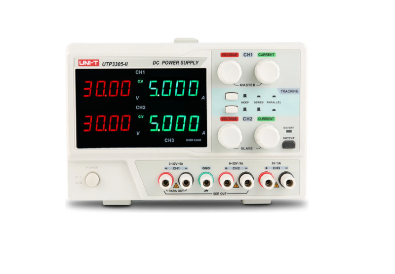 Fuente Doble de 0-32 Vol. 0-3A. y Salida fija de 5V/3A. 207W 4-bit dispaly dual voltaje y corriente